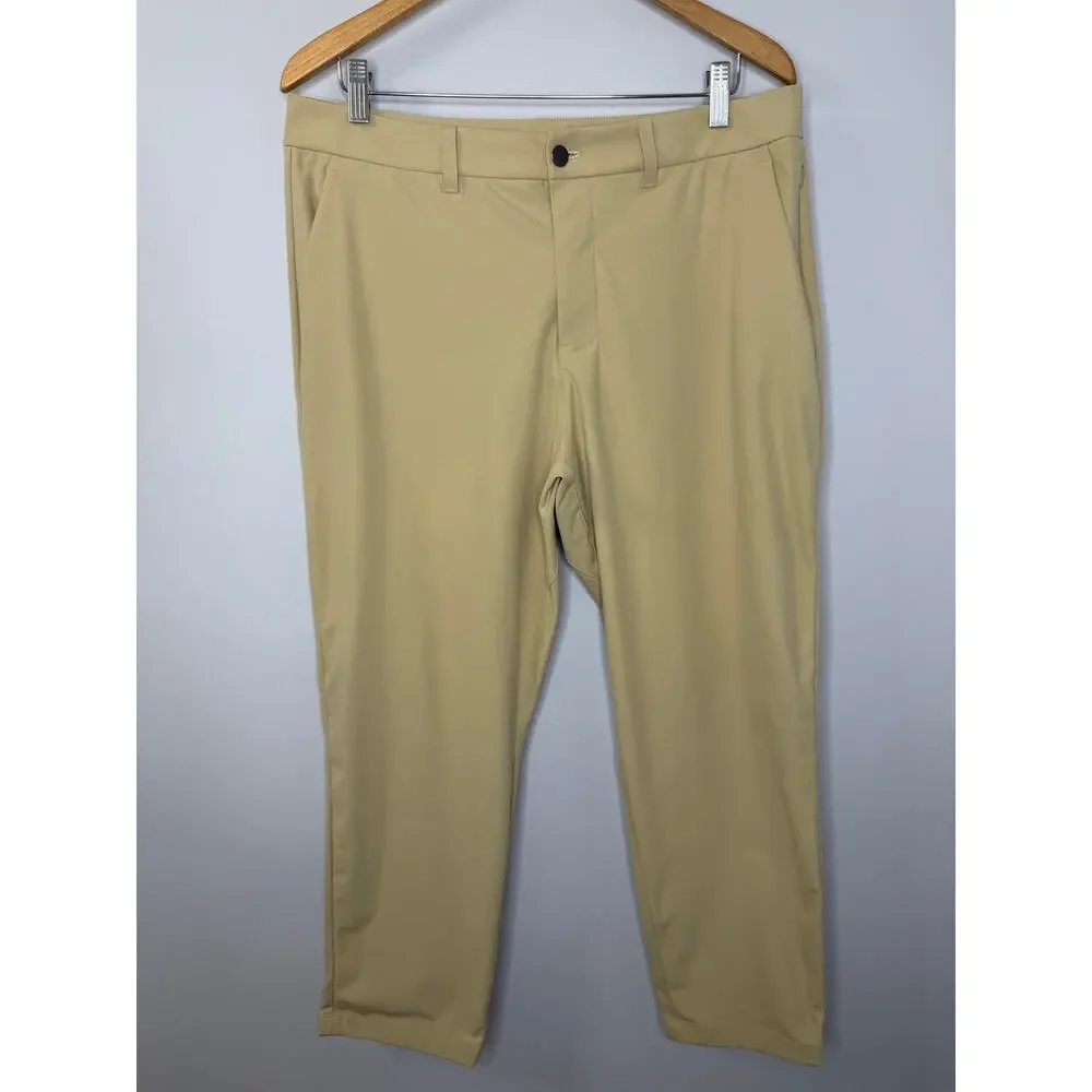 Lululemon ABC Classic-Fit Trouser Chino Pant  Warpstreme Trench Biege Mens 34x28